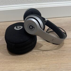 Beats by Dre Silver and Black On-Ear Headphones